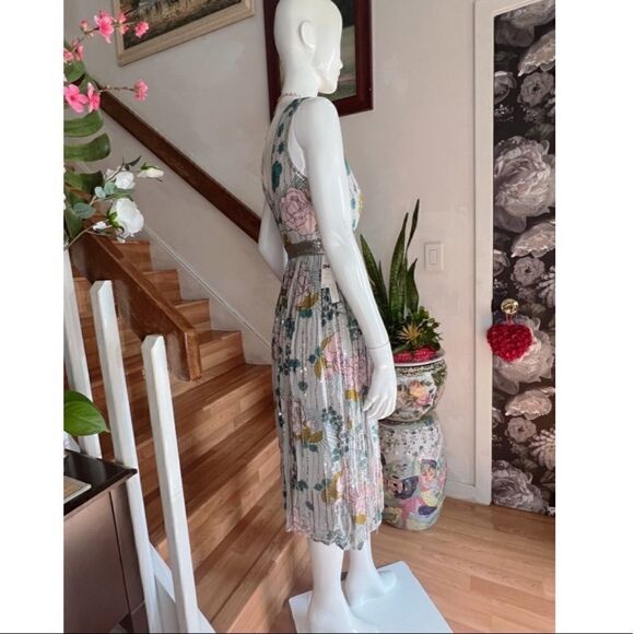 ANTHROPOLOGIE Sylvia Beaded Fringe Midi Dress - Picture 3 of 5